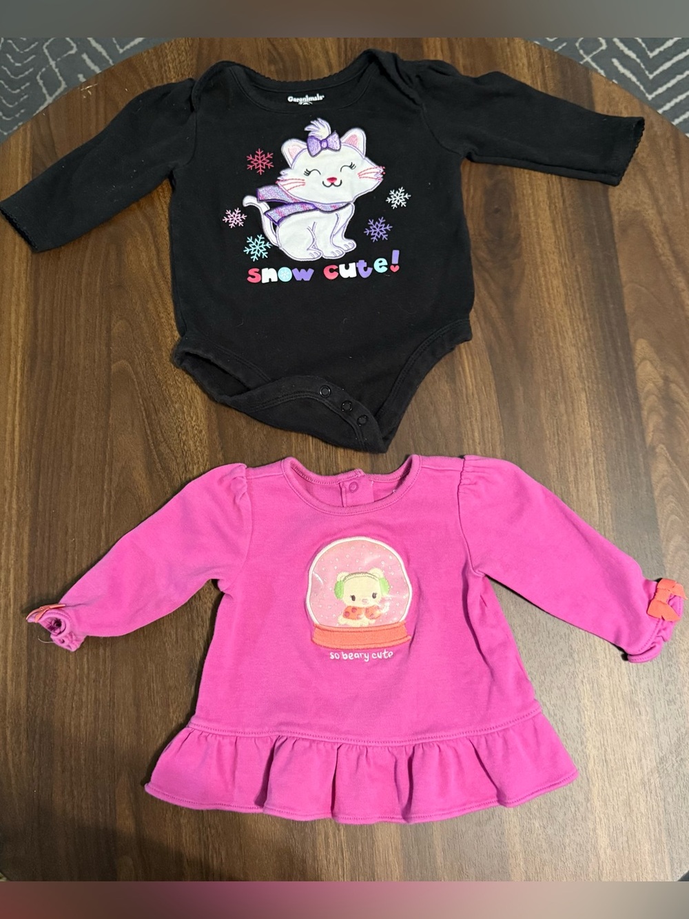 SOLD Baby girl onesie and shirt set